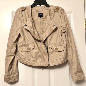 Gap Khaki Cropped Jacket (M)